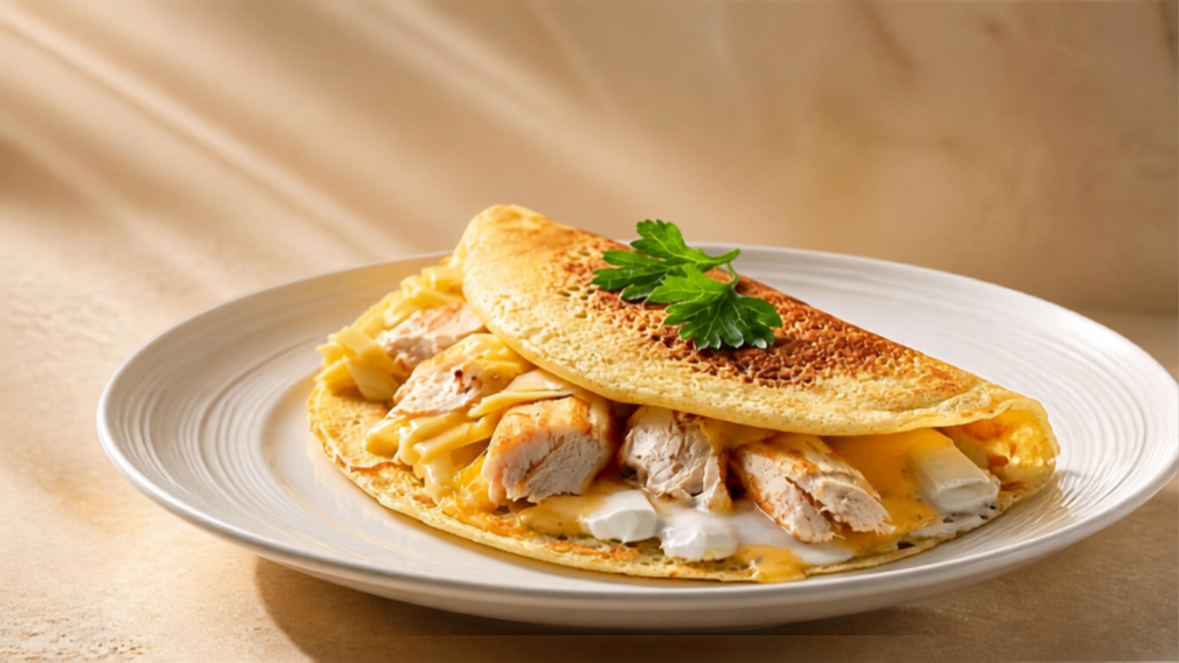 Chicken Shawarma Crepe